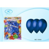 Набор воздушных шаров BASIR, синий металлик, размер №12  (ЦЕНА ЗА 100 ШТ) (МС-3442/син./)